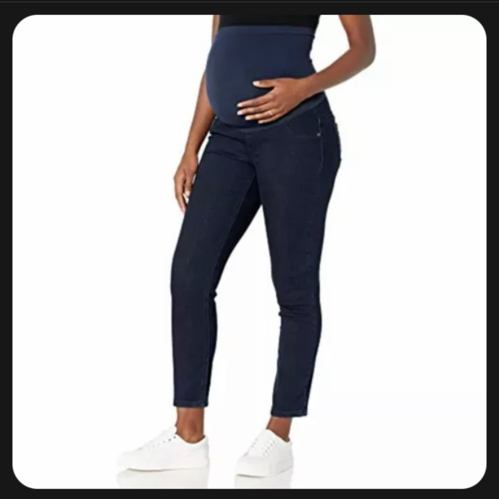 INDIGO BLUE Secret Fit Belly Super Stretch Skinny Maternity Jeans SIZE M